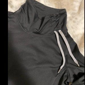 Black Qwik Dri Athletic Cowl Neck Sweatshirt  Layer 8